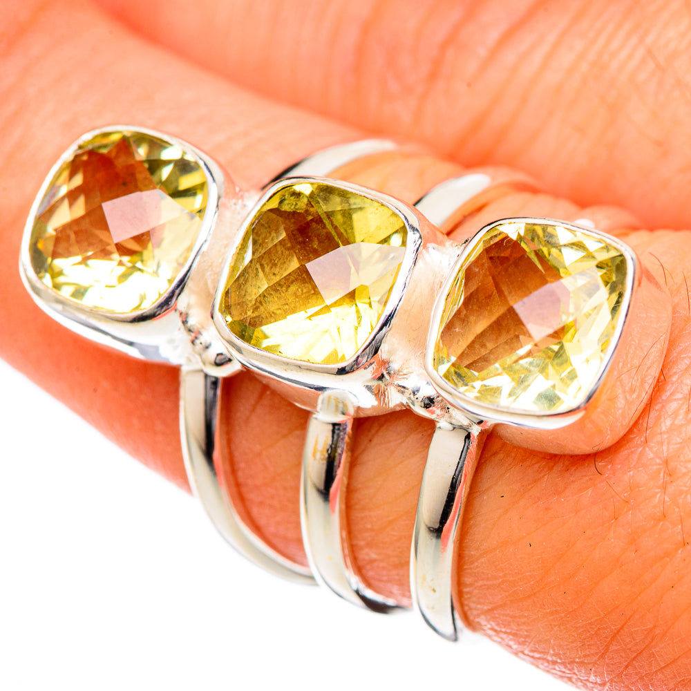 Citrine Rings handcrafted by Anasilvercos - RING101324