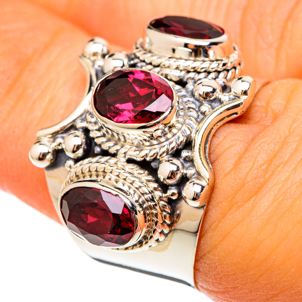 Garnet Rings handcrafted by Anasilvercos - RING101344