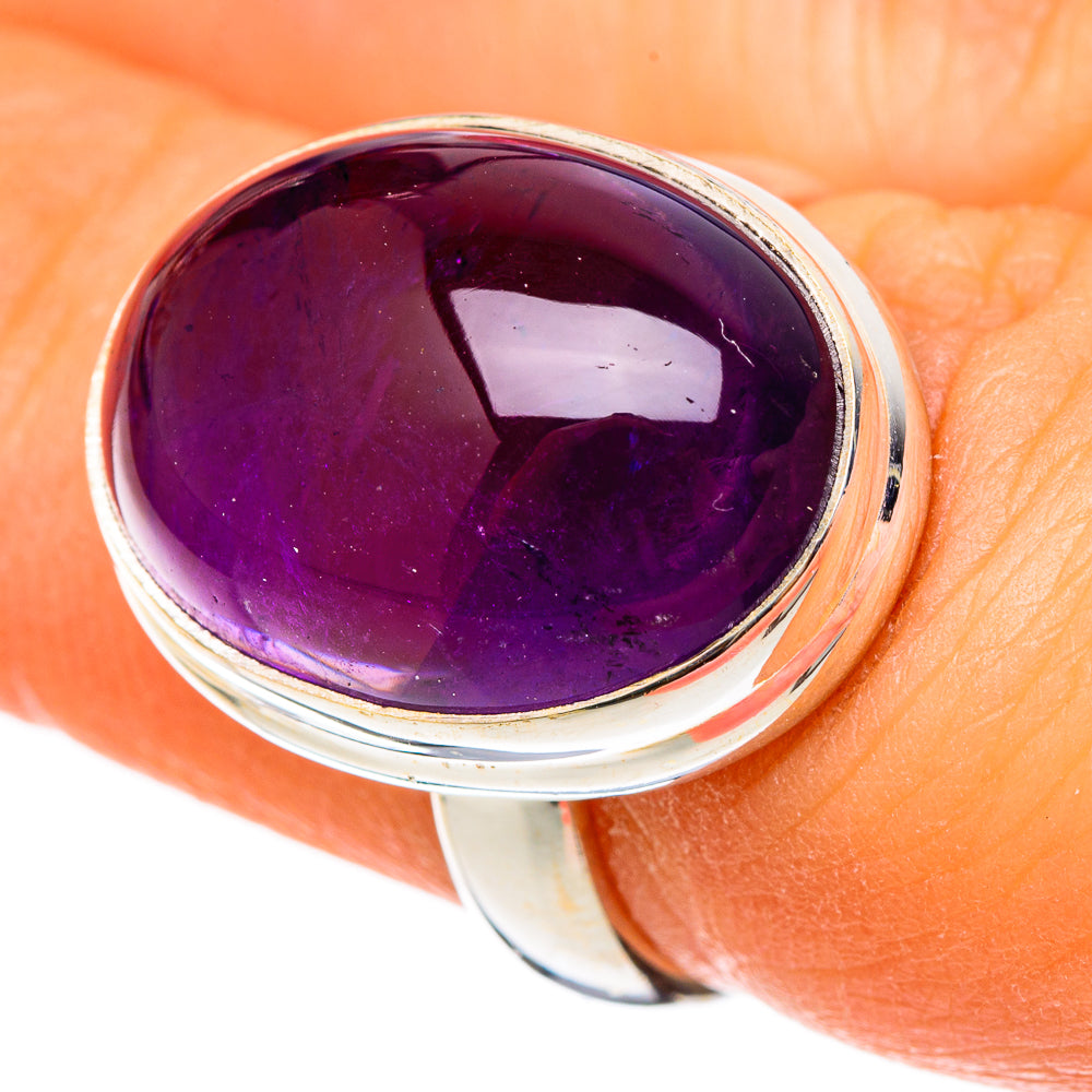 Amethyst Rings handcrafted by Anasilvercos - RING101345