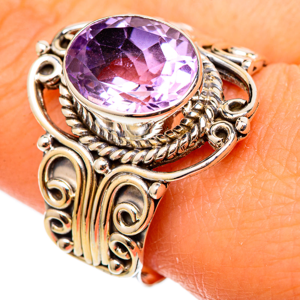 Amethyst Rings handcrafted by Anasilvercos - RING101346