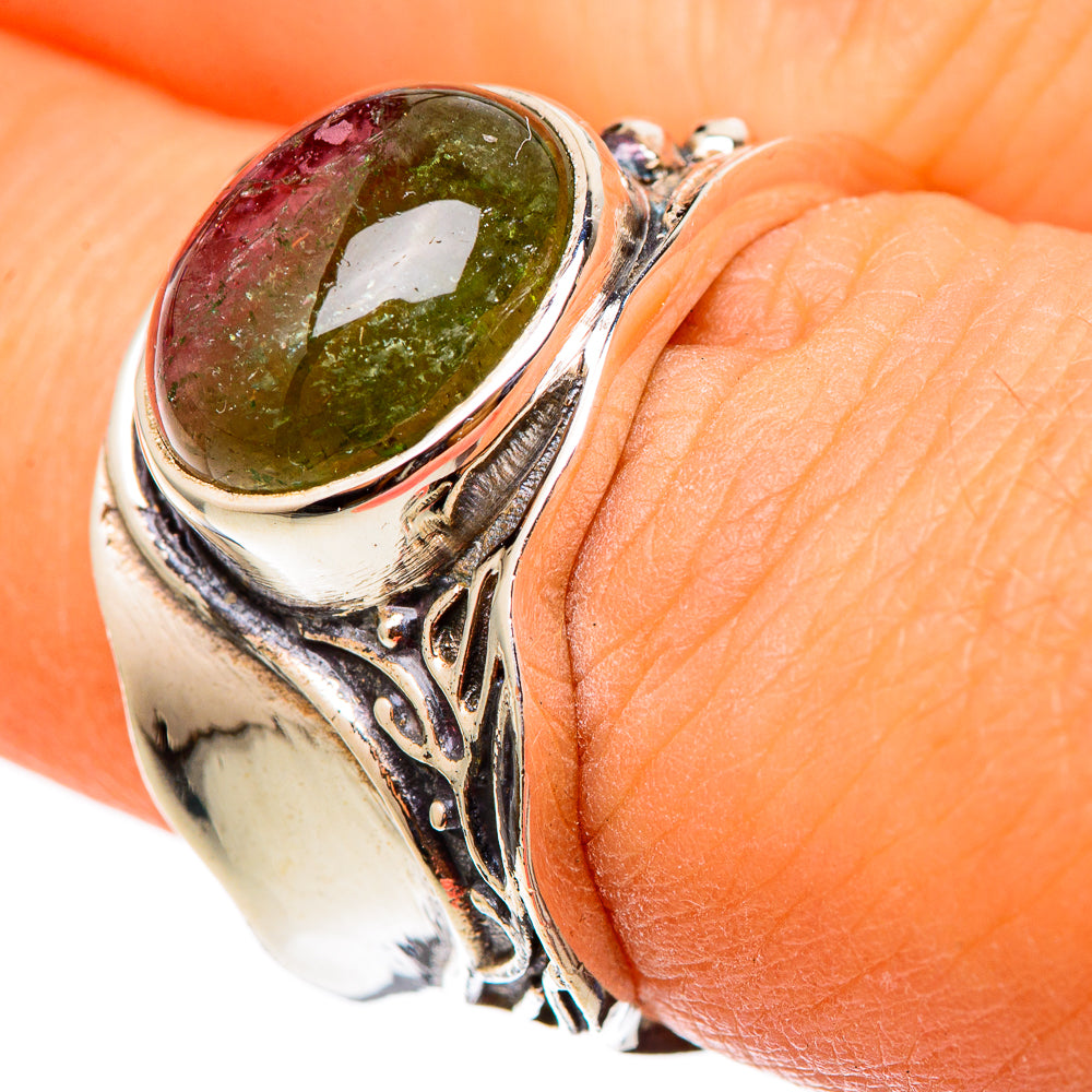 Watermelon Tourmaline Rings handcrafted by Anasilvercos - RING101351