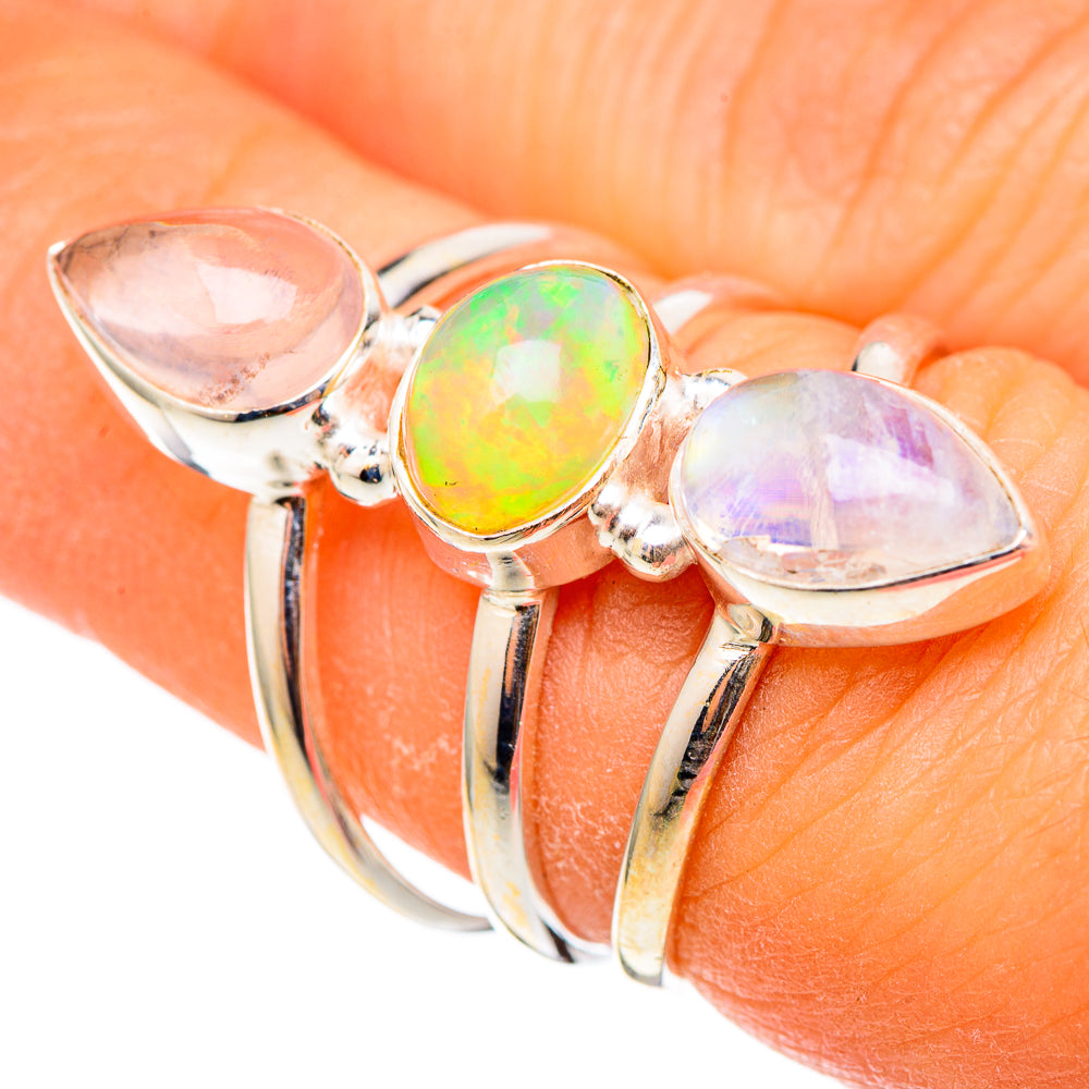 Ethiopian Opal Rings handcrafted by Anasilvercos - RING101353
