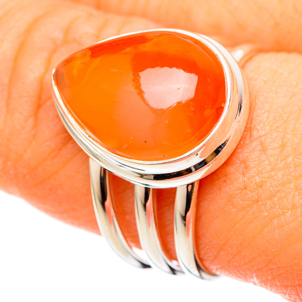 Carnelian Rings handcrafted by Anasilvercos - RING101363