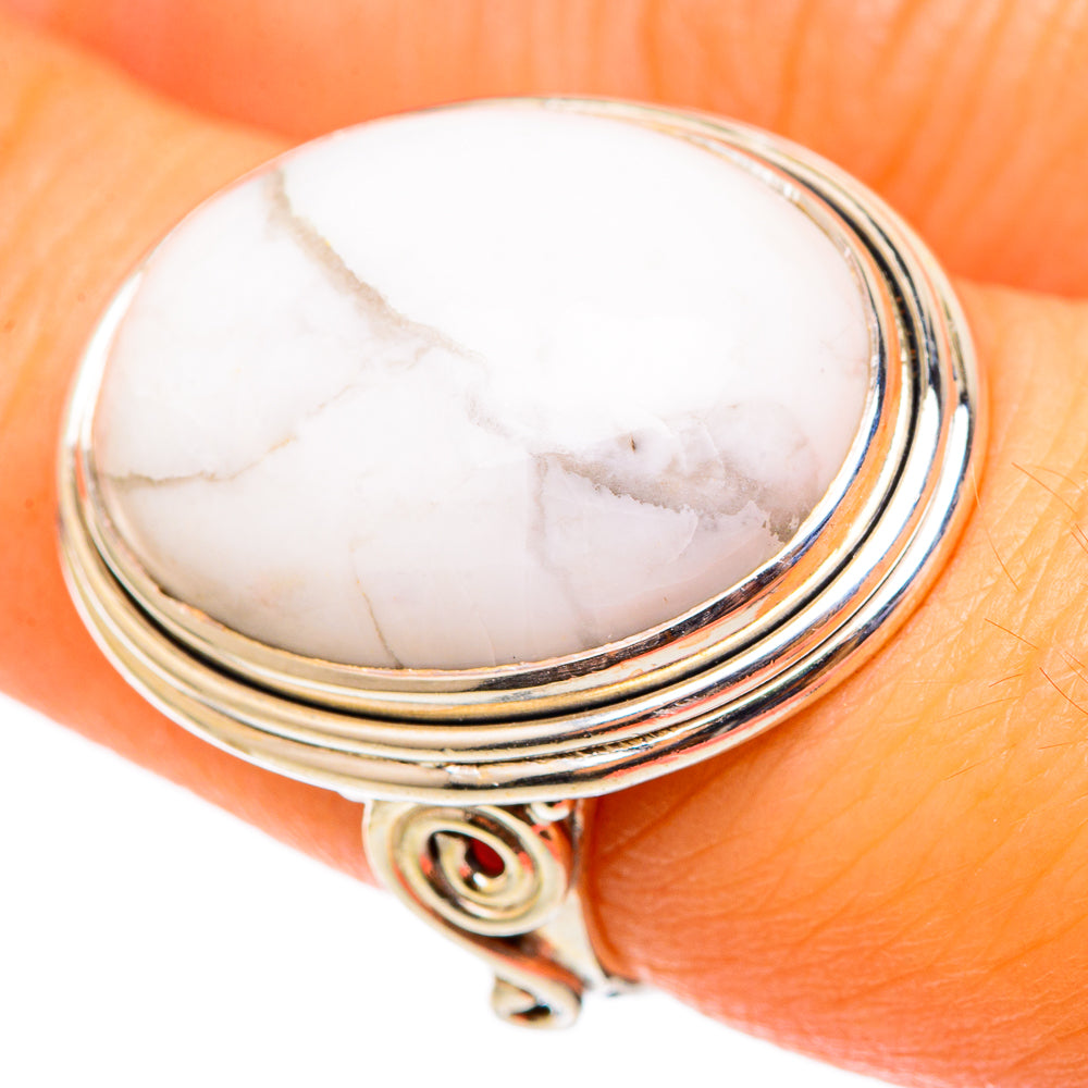 Howlite Rings handcrafted by Anasilvercos - RING101372