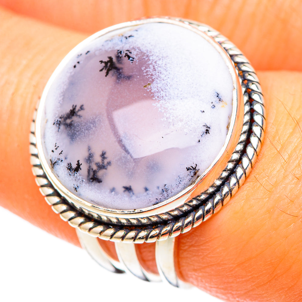Dendritic Opal Rings handcrafted by Anasilvercos - RING101373
