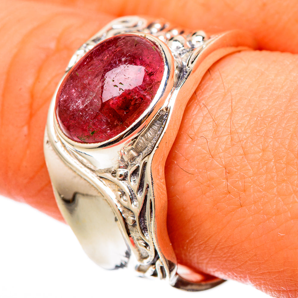 Pink Tourmaline Rings handcrafted by Anasilvercos - RING101387