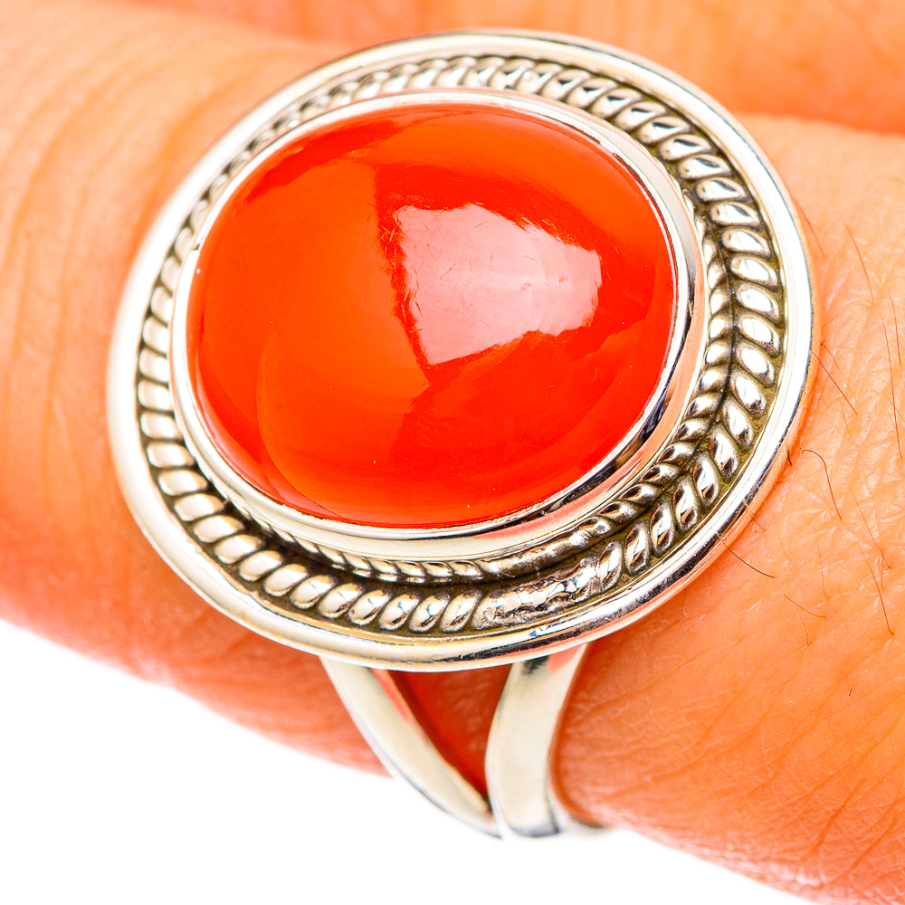 Carnelian Rings handcrafted by Anasilvercos - RING101406