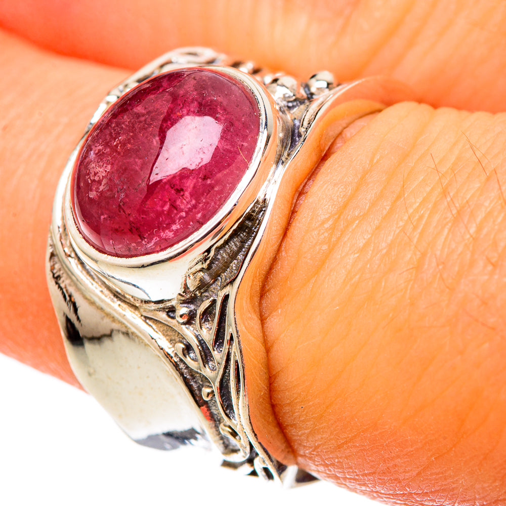 Pink Tourmaline Rings handcrafted by Anasilvercos - RING101407
