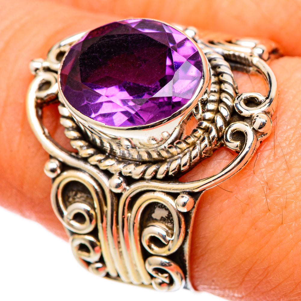 Amethyst Rings handcrafted by Anasilvercos - RING101414