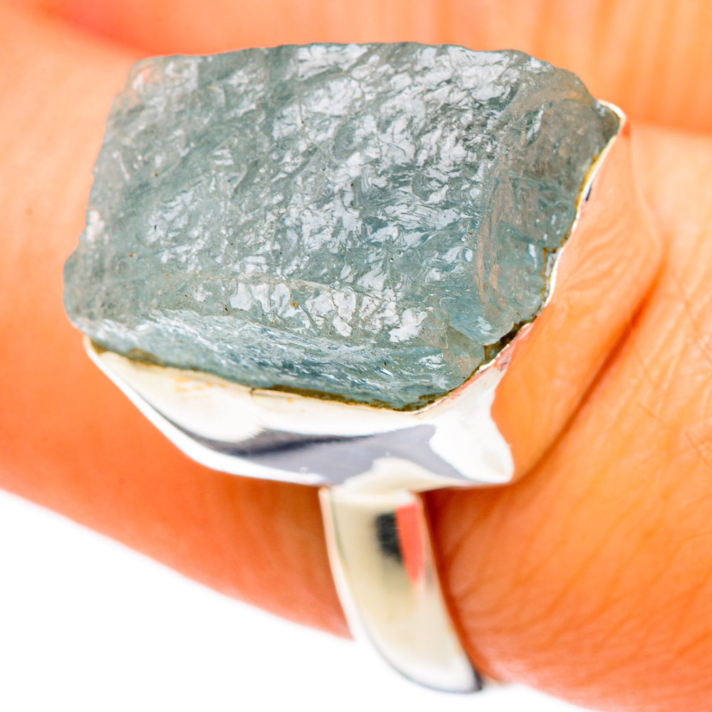 Aquamarine Rings handcrafted by Anasilvercos - RING101421