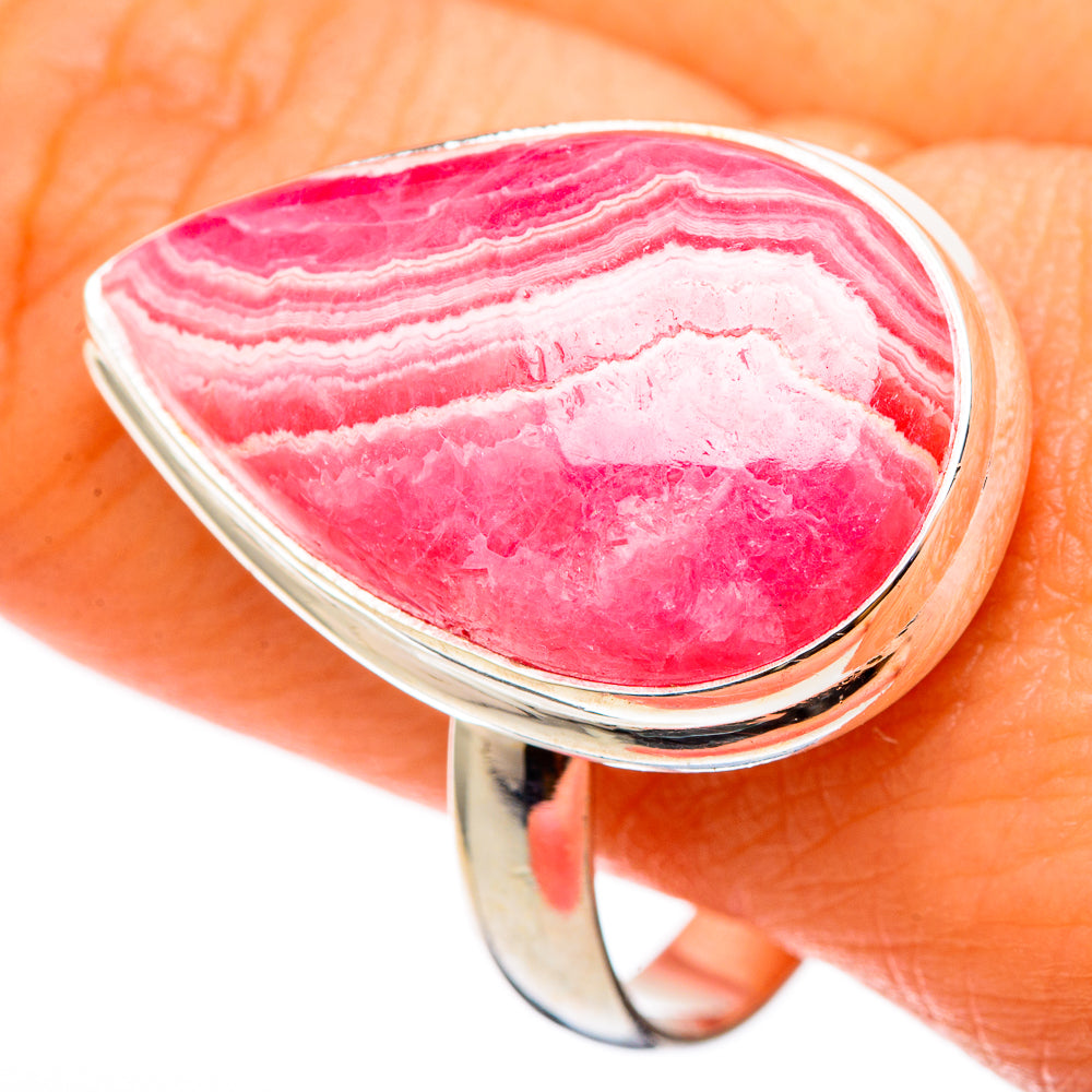 Rhodochrosite Rings handcrafted by Anasilvercos - RING101426