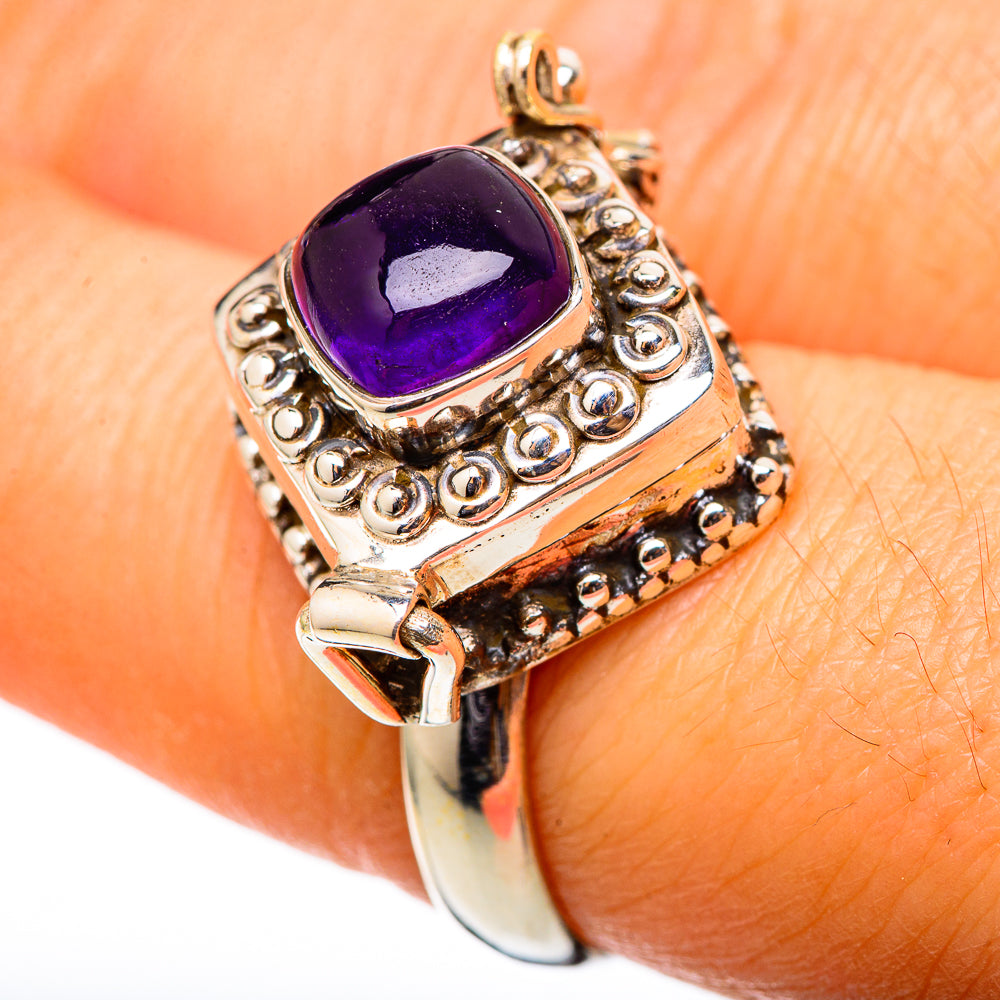 Amethyst Rings handcrafted by Anasilvercos - RING101434