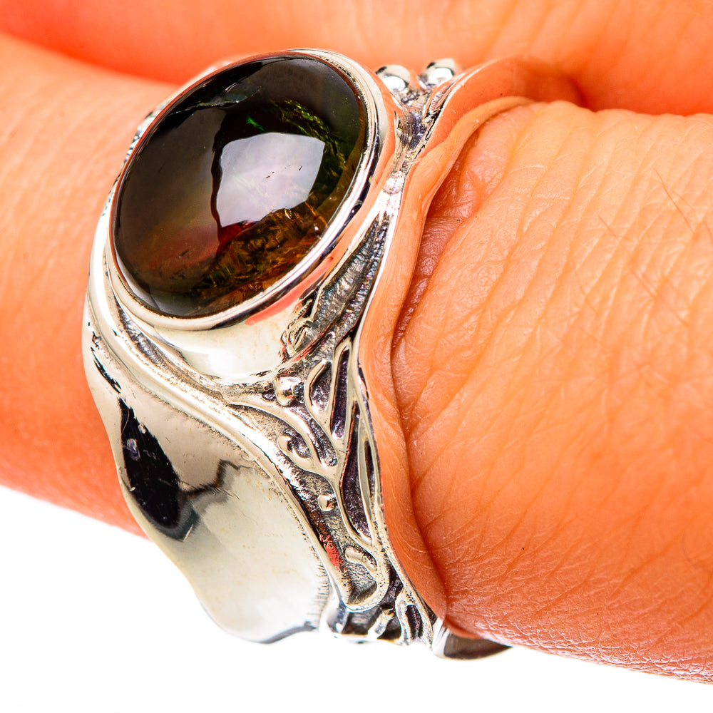 Watermelon Tourmaline Rings handcrafted by Anasilvercos - RING101437