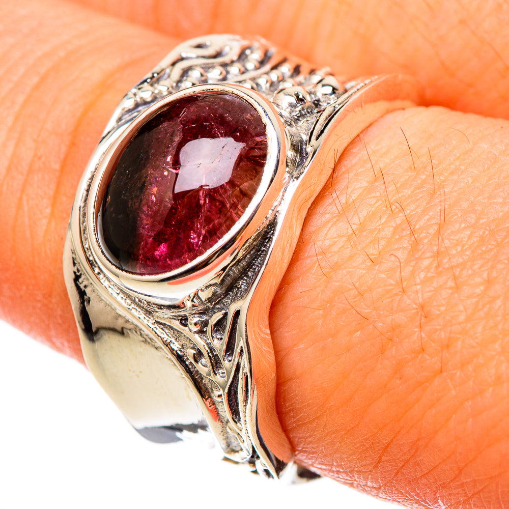 Pink Tourmaline Rings handcrafted by Anasilvercos - RING101455
