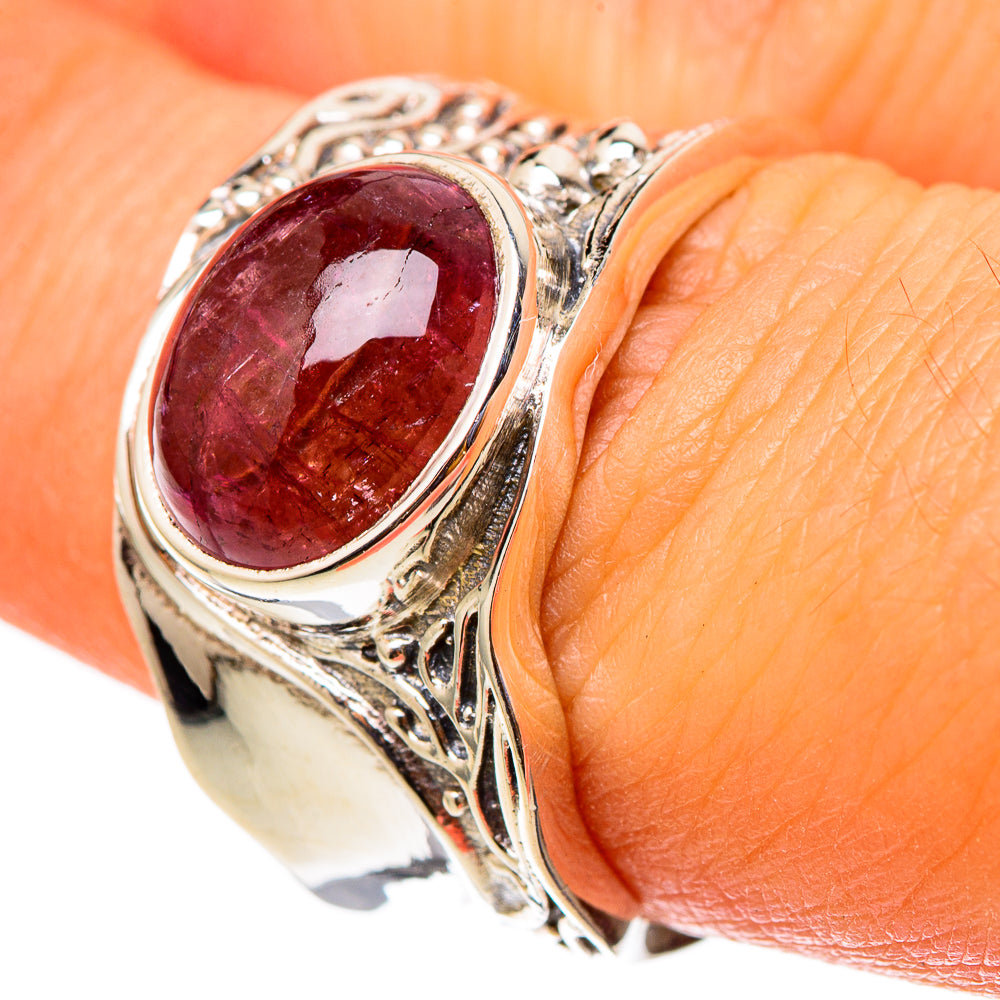 Pink Tourmaline Rings handcrafted by Anasilvercos - RING101460