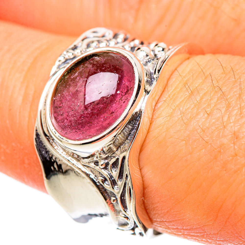 Watermelon Tourmaline Rings handcrafted by Anasilvercos - RING101466