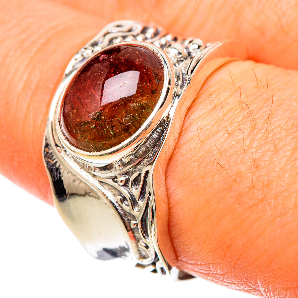 Watermelon Tourmaline Rings handcrafted by Anasilvercos - RING101467