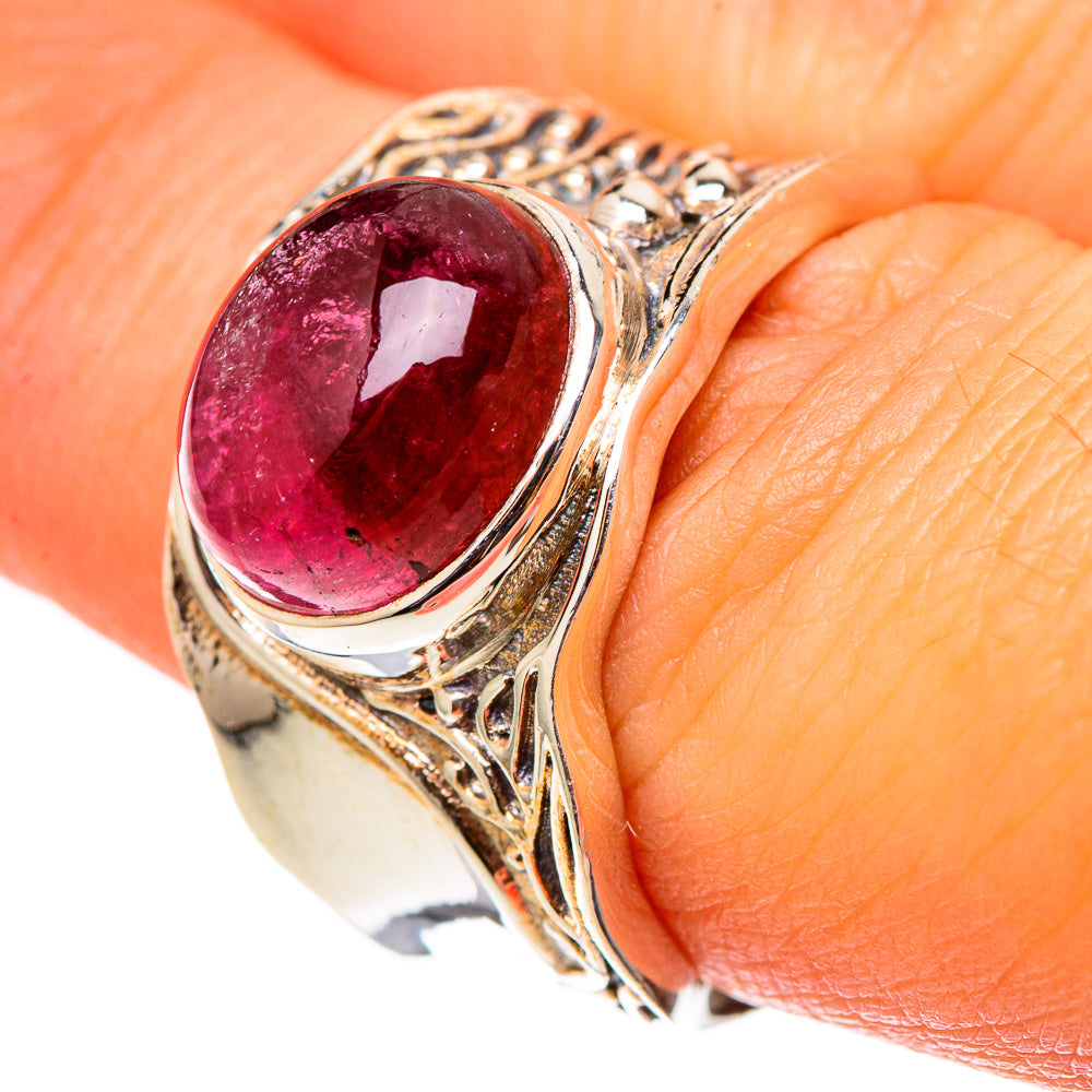 Pink Tourmaline Rings handcrafted by Anasilvercos - RING101471