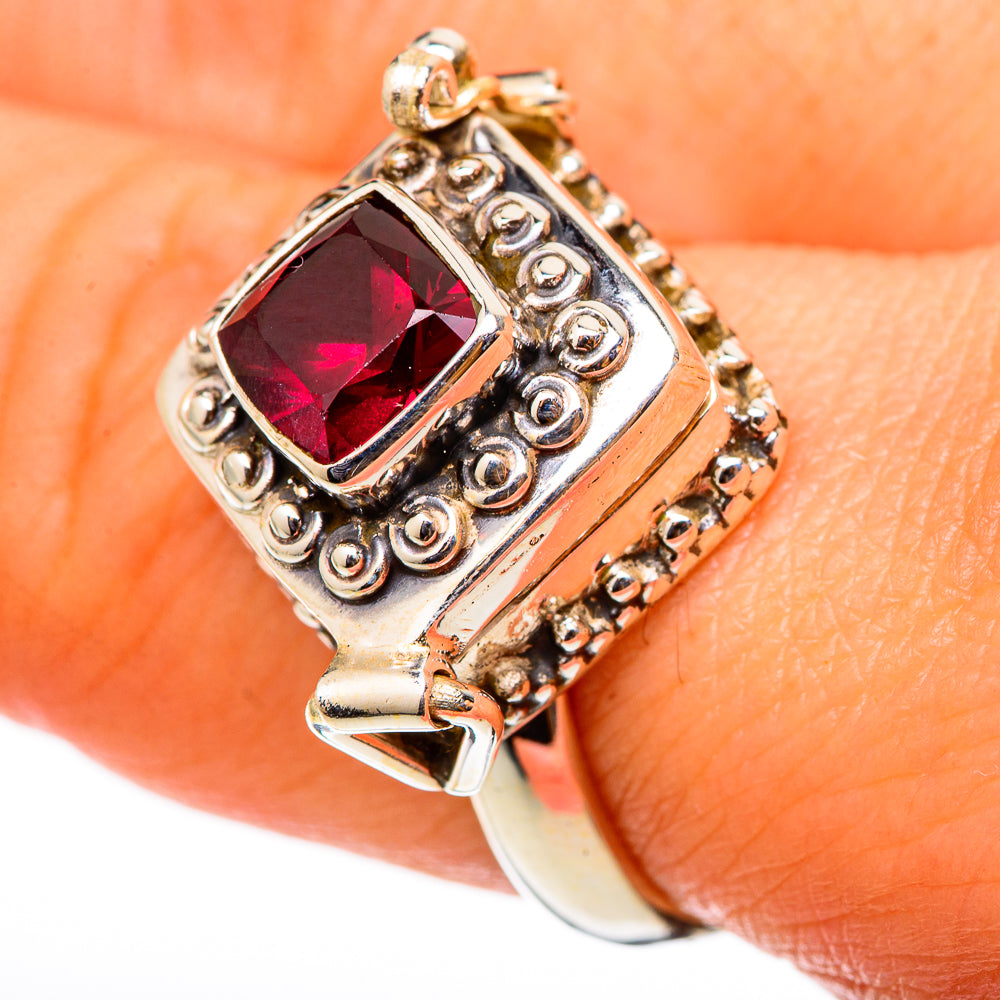 Garnet Rings handcrafted by Anasilvercos - RING101475