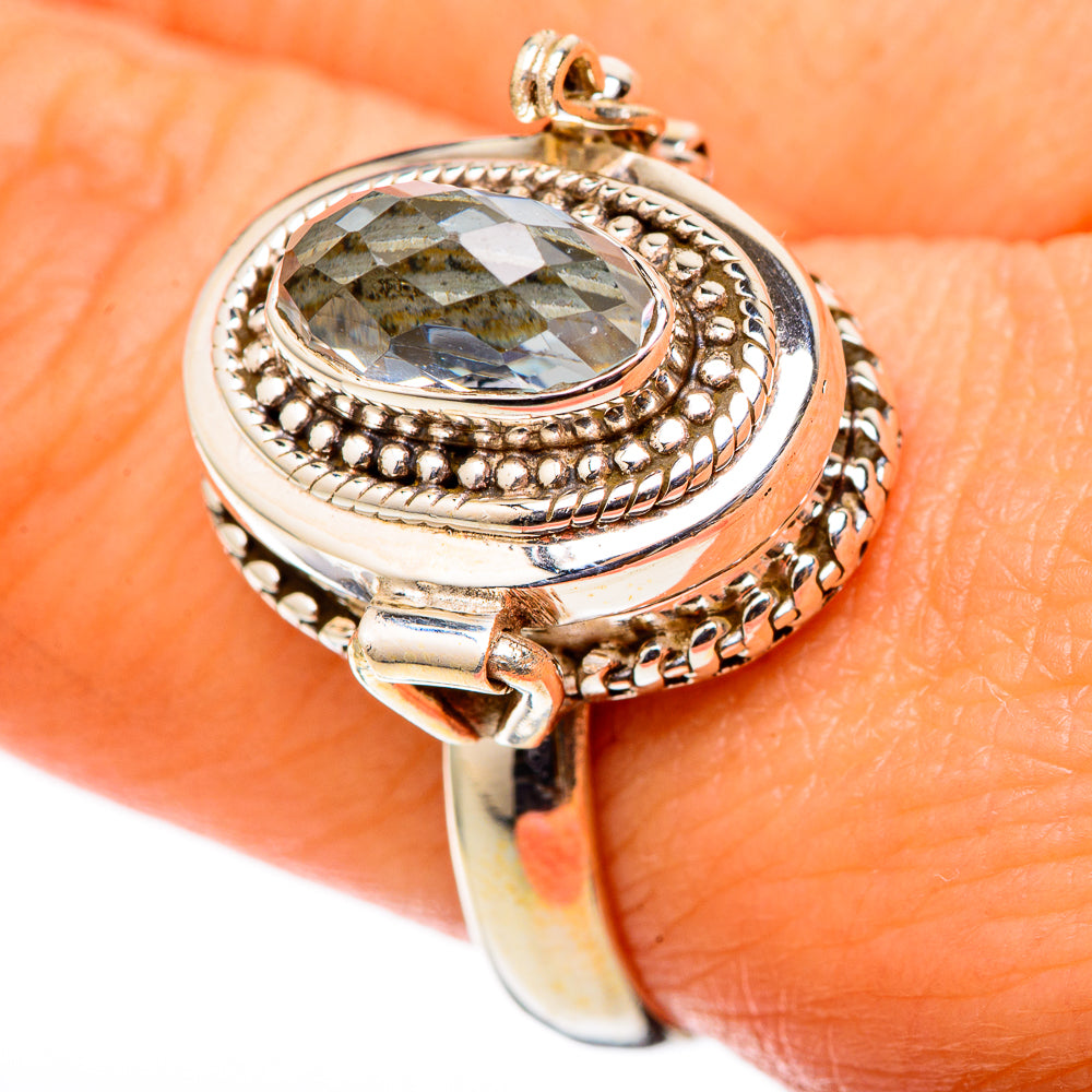 Swiss Blue Topaz Rings handcrafted by Anasilvercos - RING101478