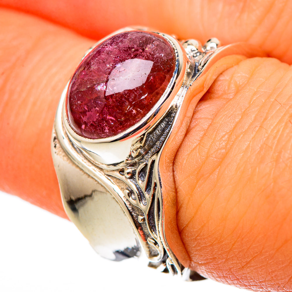 Pink Tourmaline Rings handcrafted by Anasilvercos - RING101484