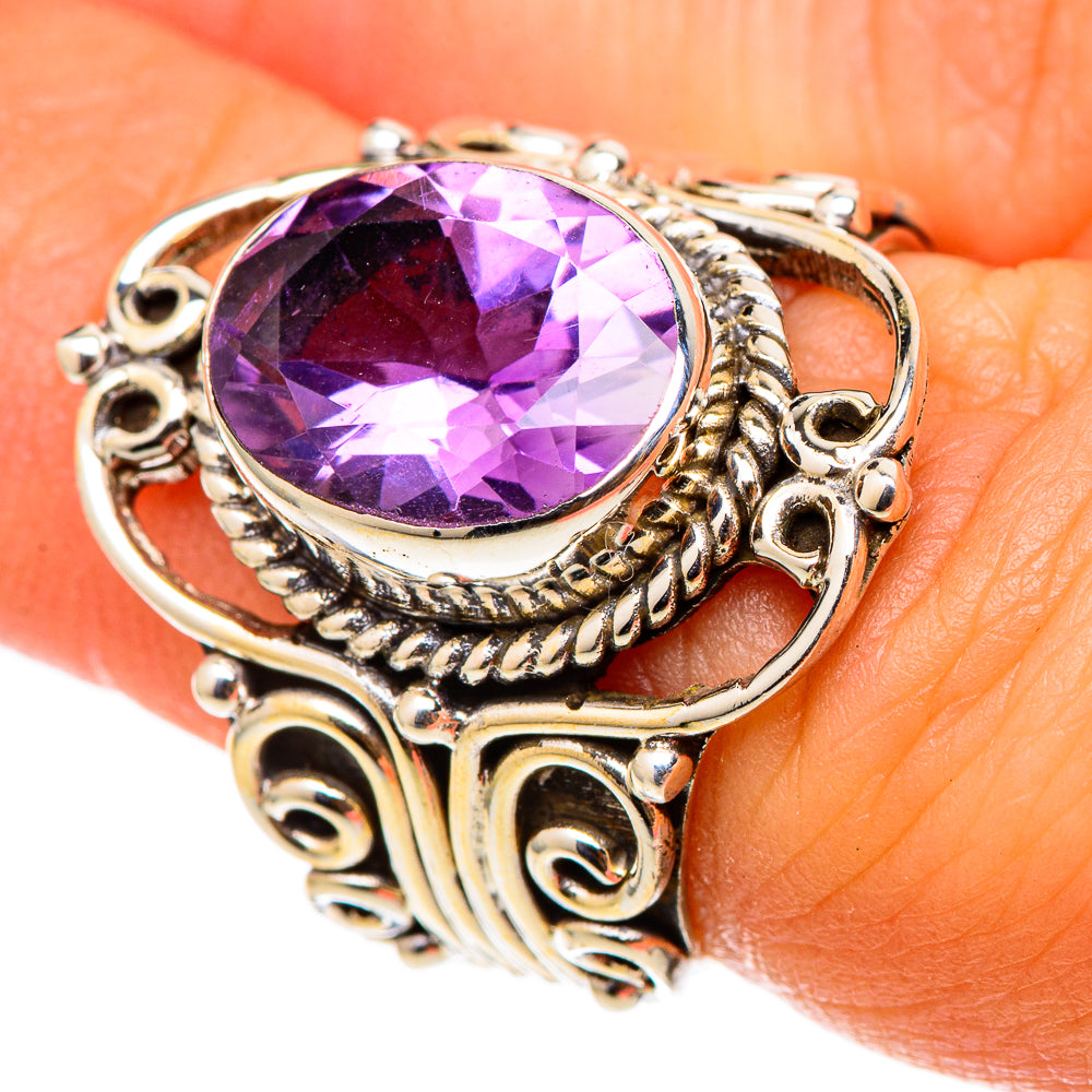 Amethyst Rings handcrafted by Anasilvercos - RING101498