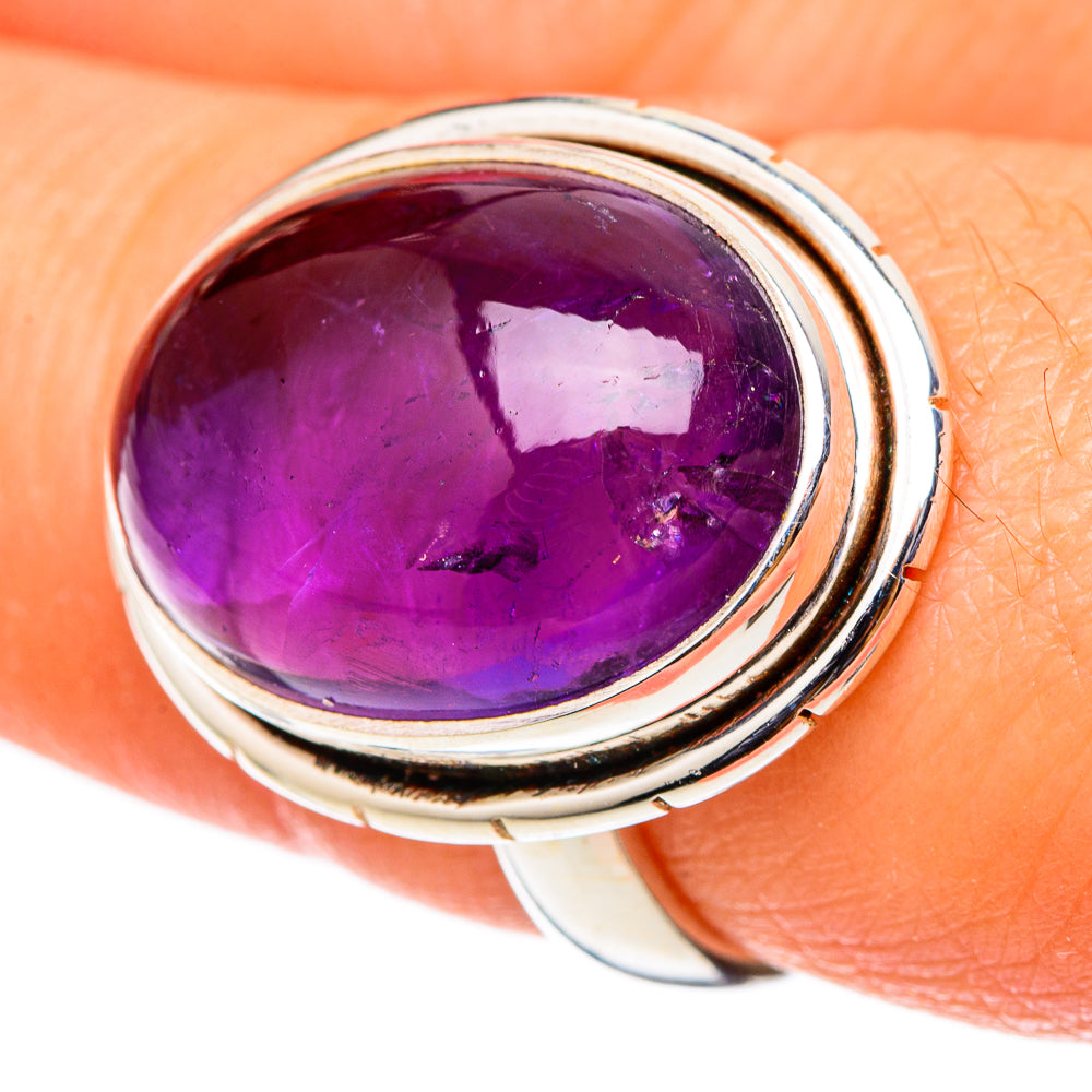 Amethyst Rings handcrafted by Anasilvercos - RING101505
