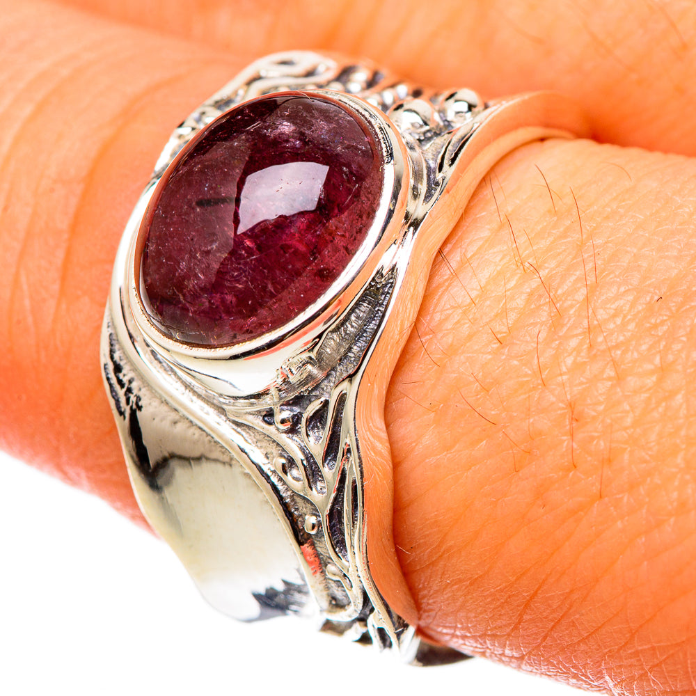Pink Tourmaline Rings handcrafted by Anasilvercos - RING101509