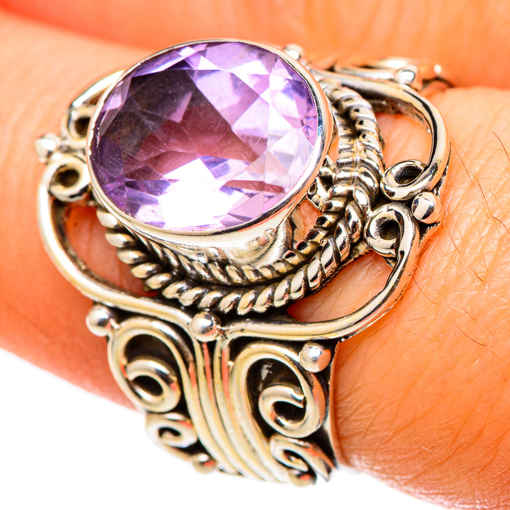 Amethyst Rings handcrafted by Anasilvercos - RING101511