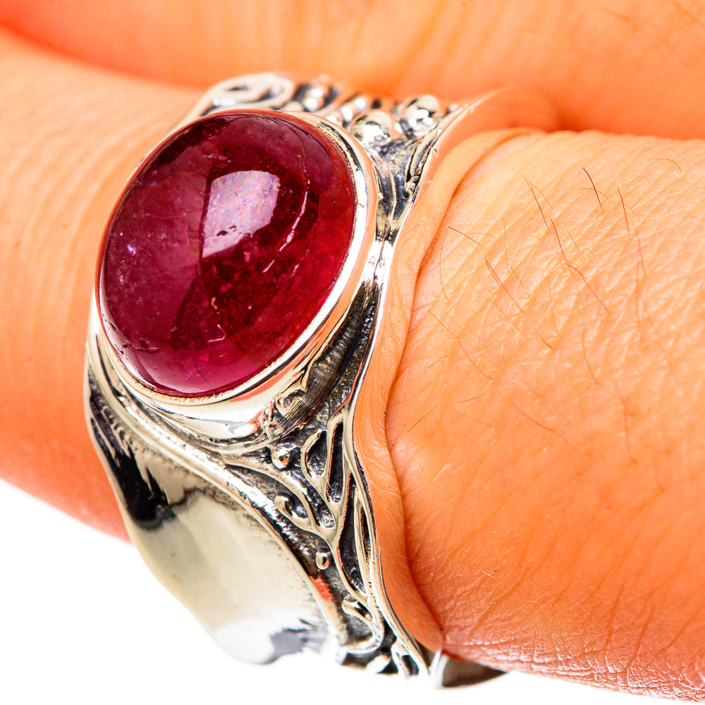 Pink Tourmaline Rings handcrafted by Anasilvercos - RING101512