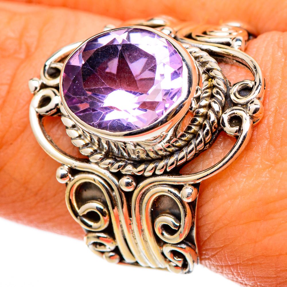 Amethyst Rings handcrafted by Anasilvercos - RING101516