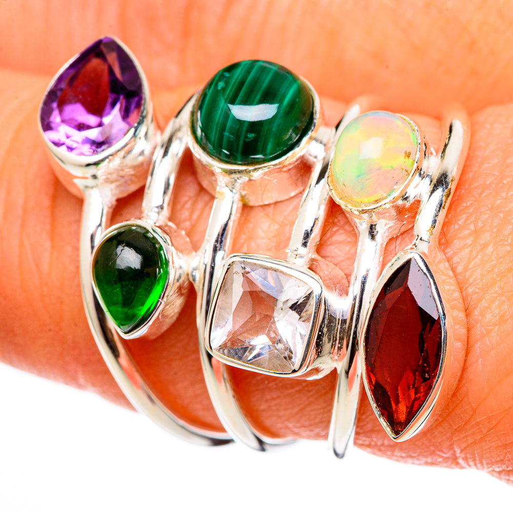 Malachite Rings handcrafted by Anasilvercos - RING101525