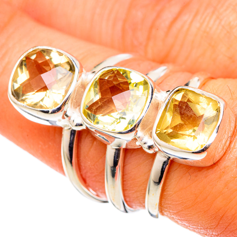 Citrine Rings handcrafted by Anasilvercos - RING101547