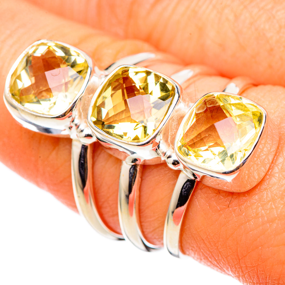 Citrine Rings handcrafted by Anasilvercos - RING101566