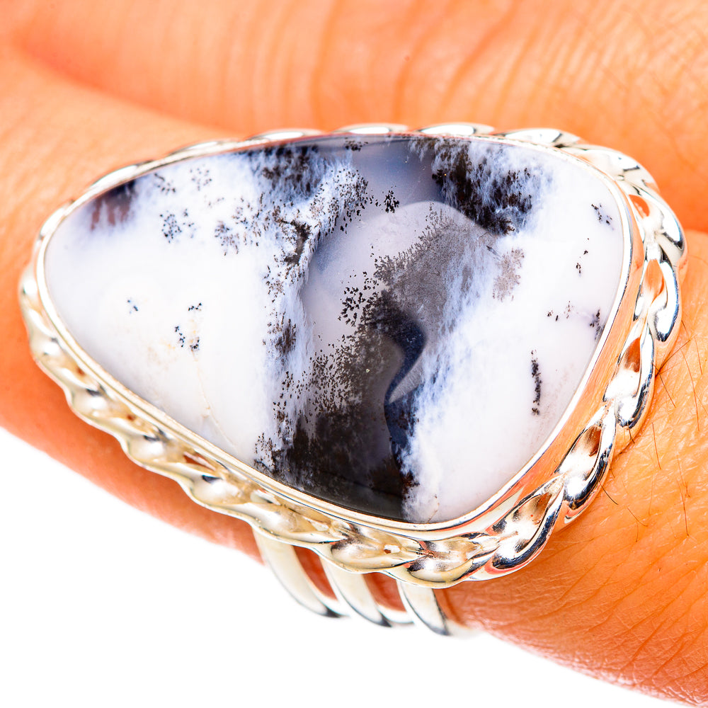 Dendritic Opal Rings handcrafted by Anasilvercos - RING101583