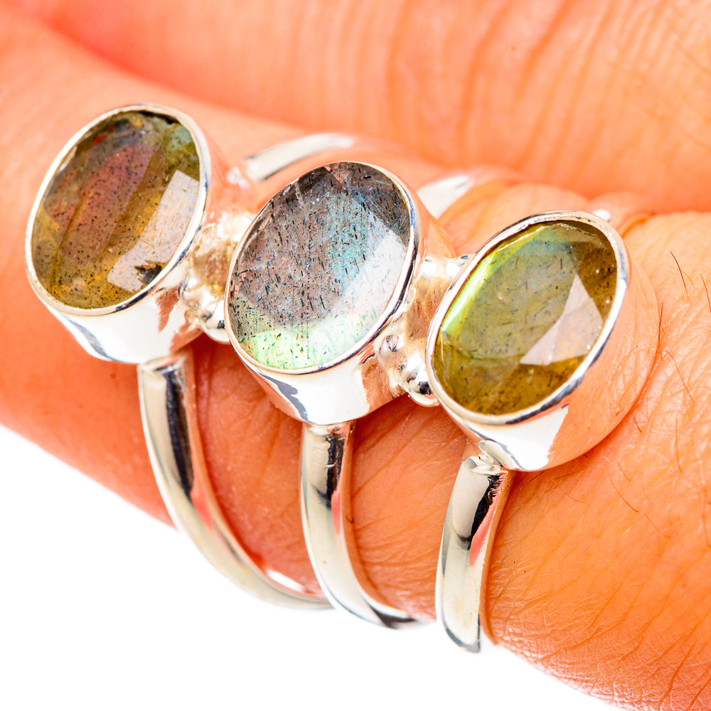 Labradorite Rings handcrafted by Anasilvercos - RING101590