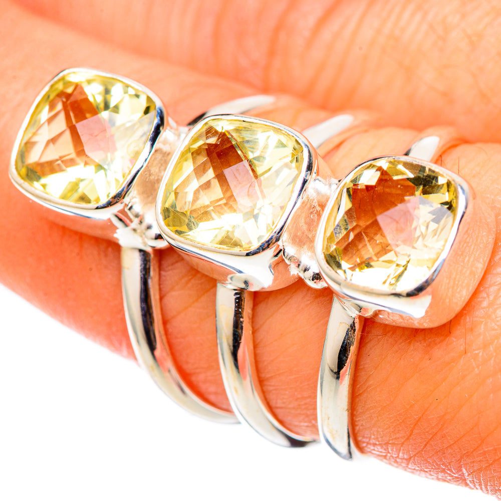 Citrine Rings handcrafted by Anasilvercos - RING101624