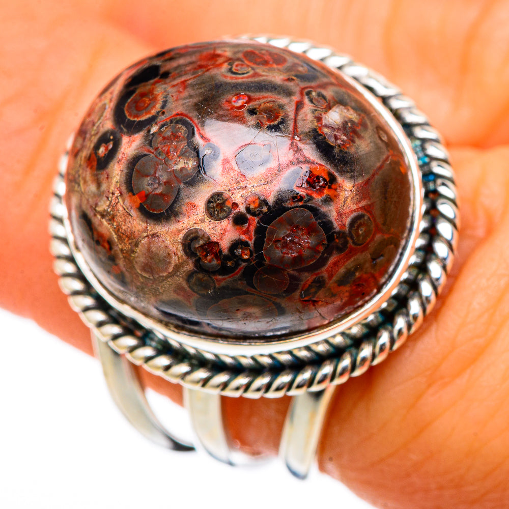 Poppy Jasper Rings handcrafted by Anasilvercos - RING101637