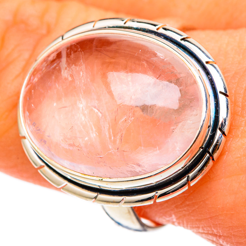 Rose Quartz Rings handcrafted by Anasilvercos - RING101641