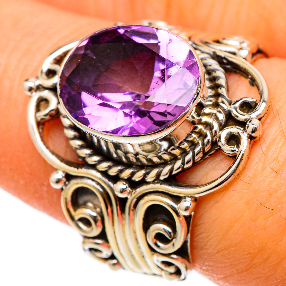 Amethyst Rings handcrafted by Anasilvercos - RING101645