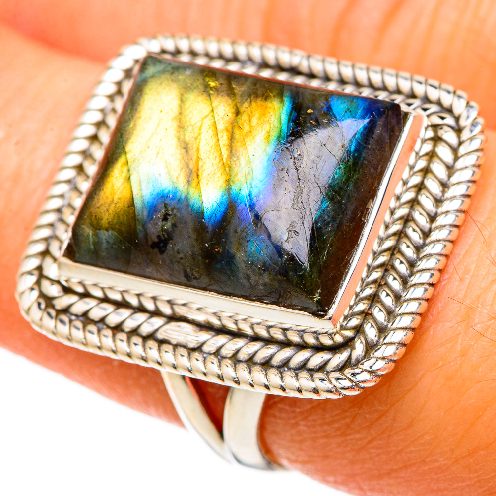 Labradorite Rings handcrafted by Anasilvercos - RING101654
