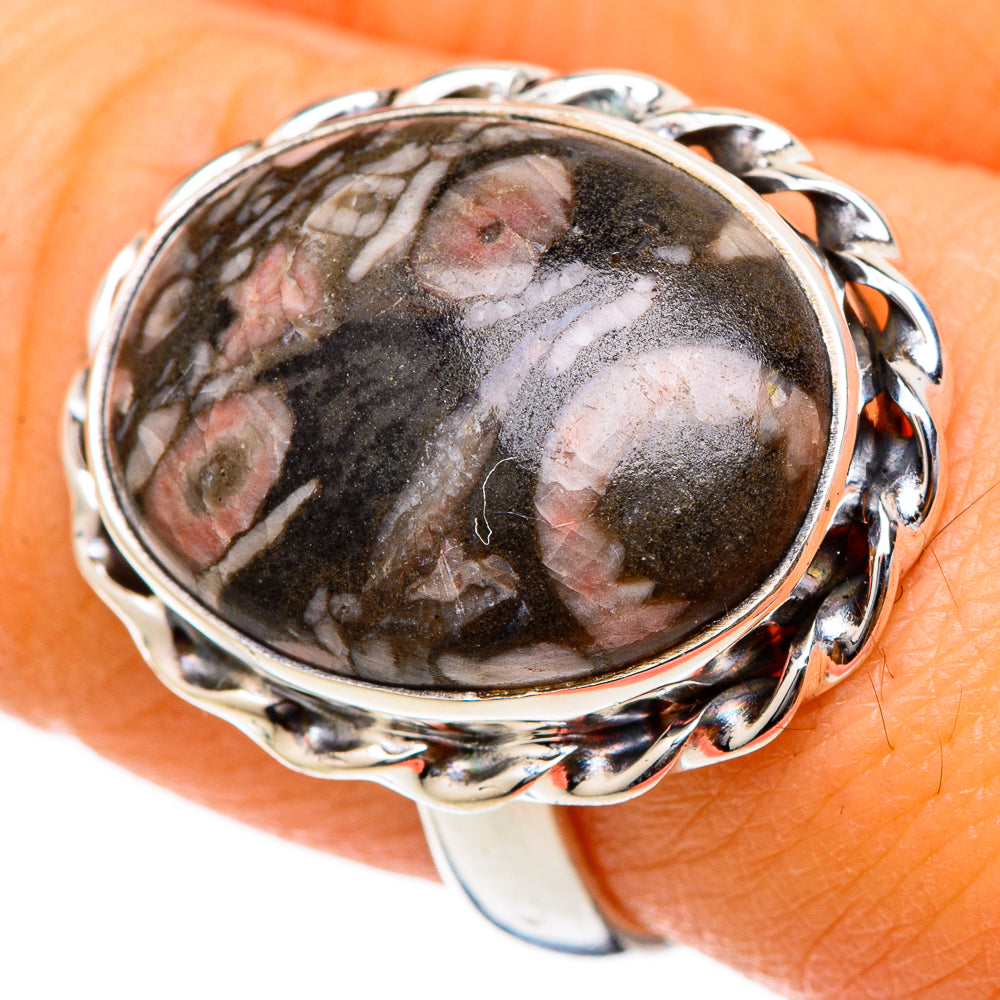 Crinoid Fossil Rings handcrafted by Anasilvercos - RING101663