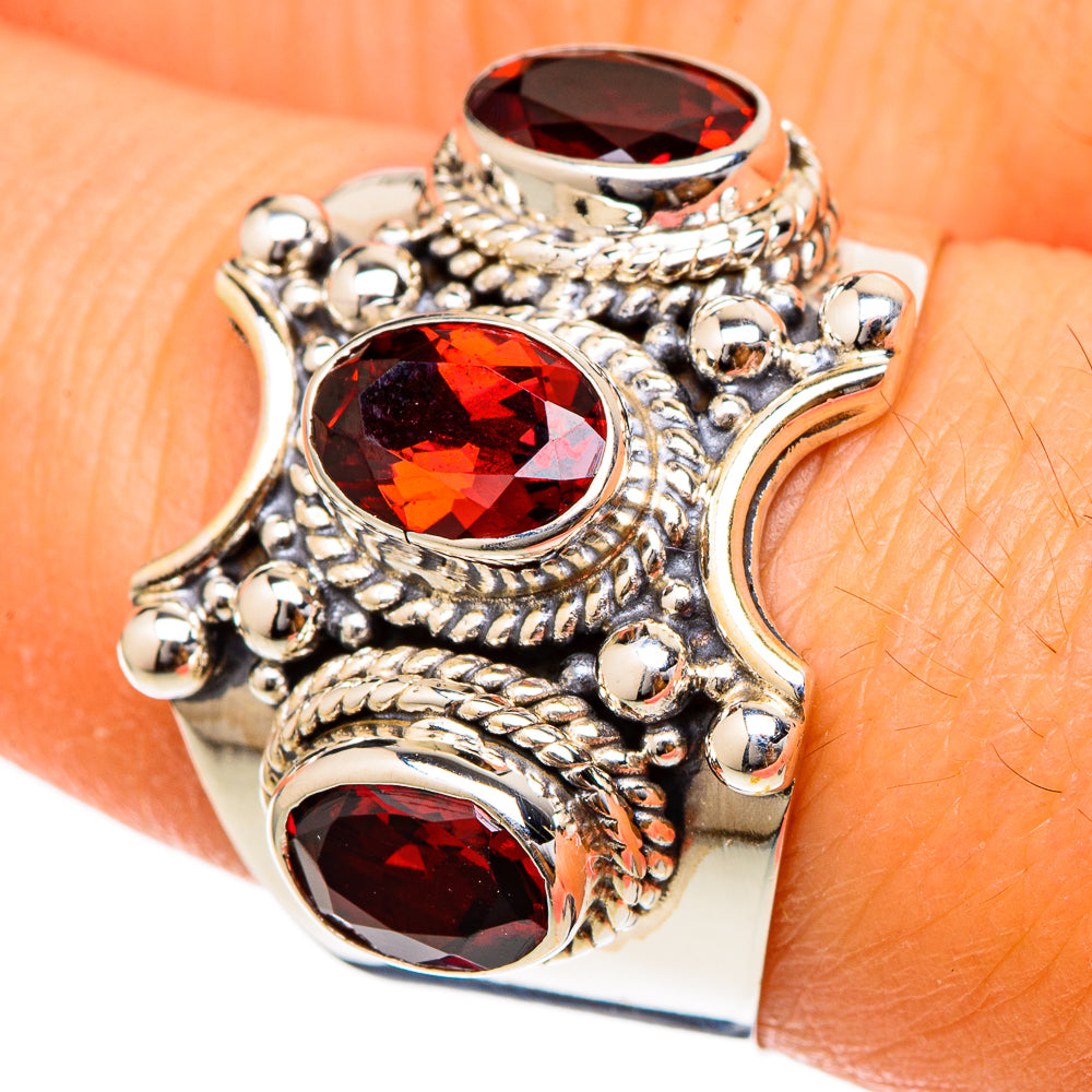 Garnet Rings handcrafted by Anasilvercos - RING101668