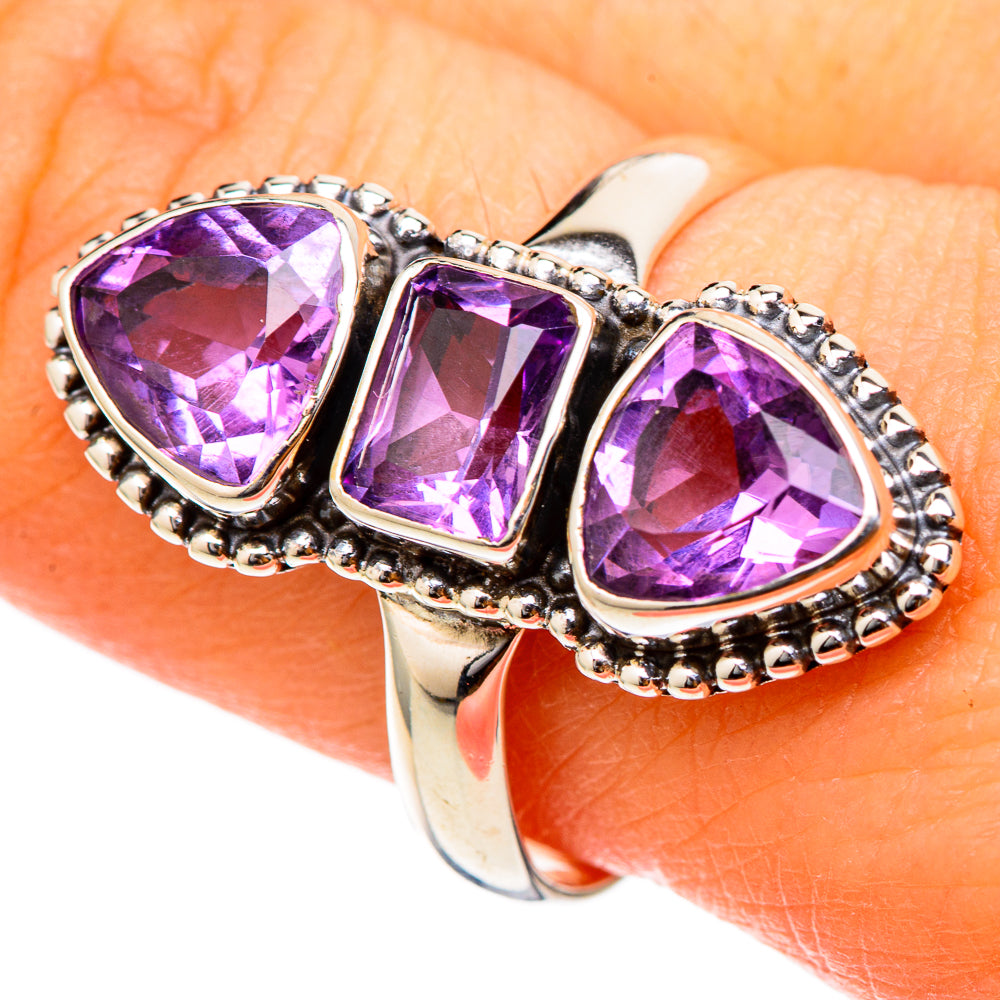 Amethyst Rings handcrafted by Anasilvercos - RING101671