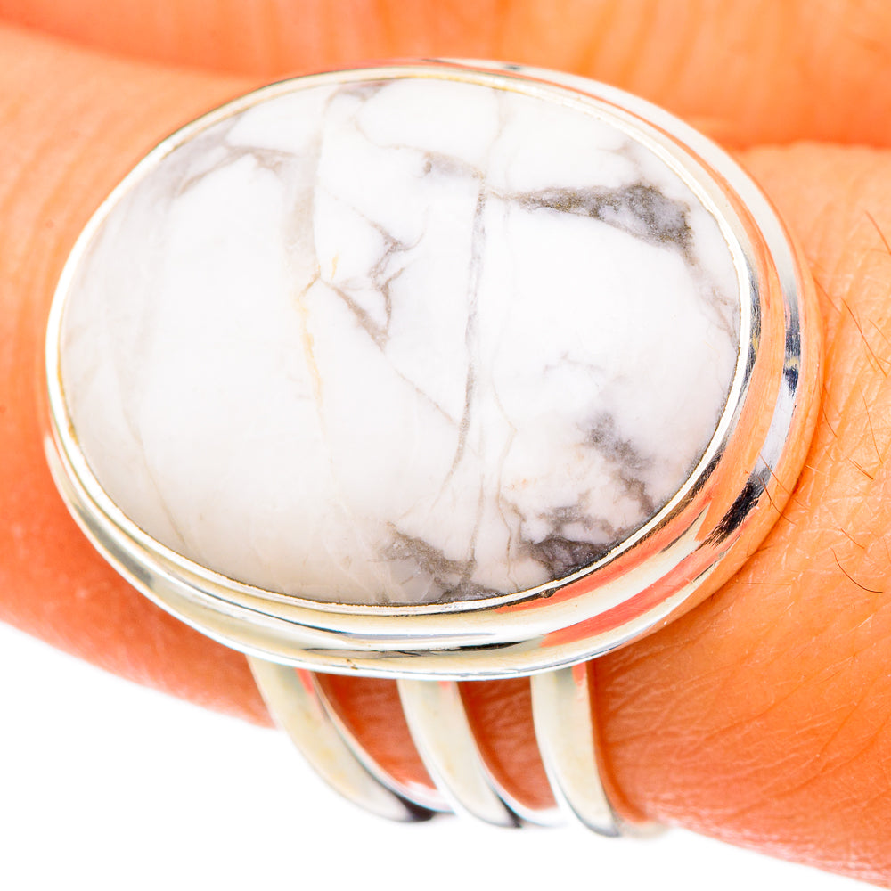 Howlite Rings handcrafted by Anasilvercos - RING101676