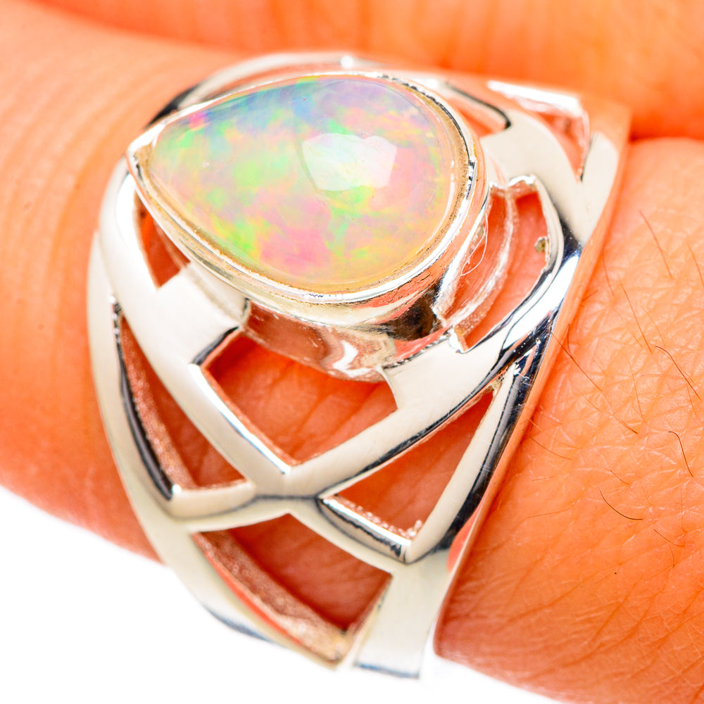 Ethiopian Opal Rings handcrafted by Anasilvercos - RING101681