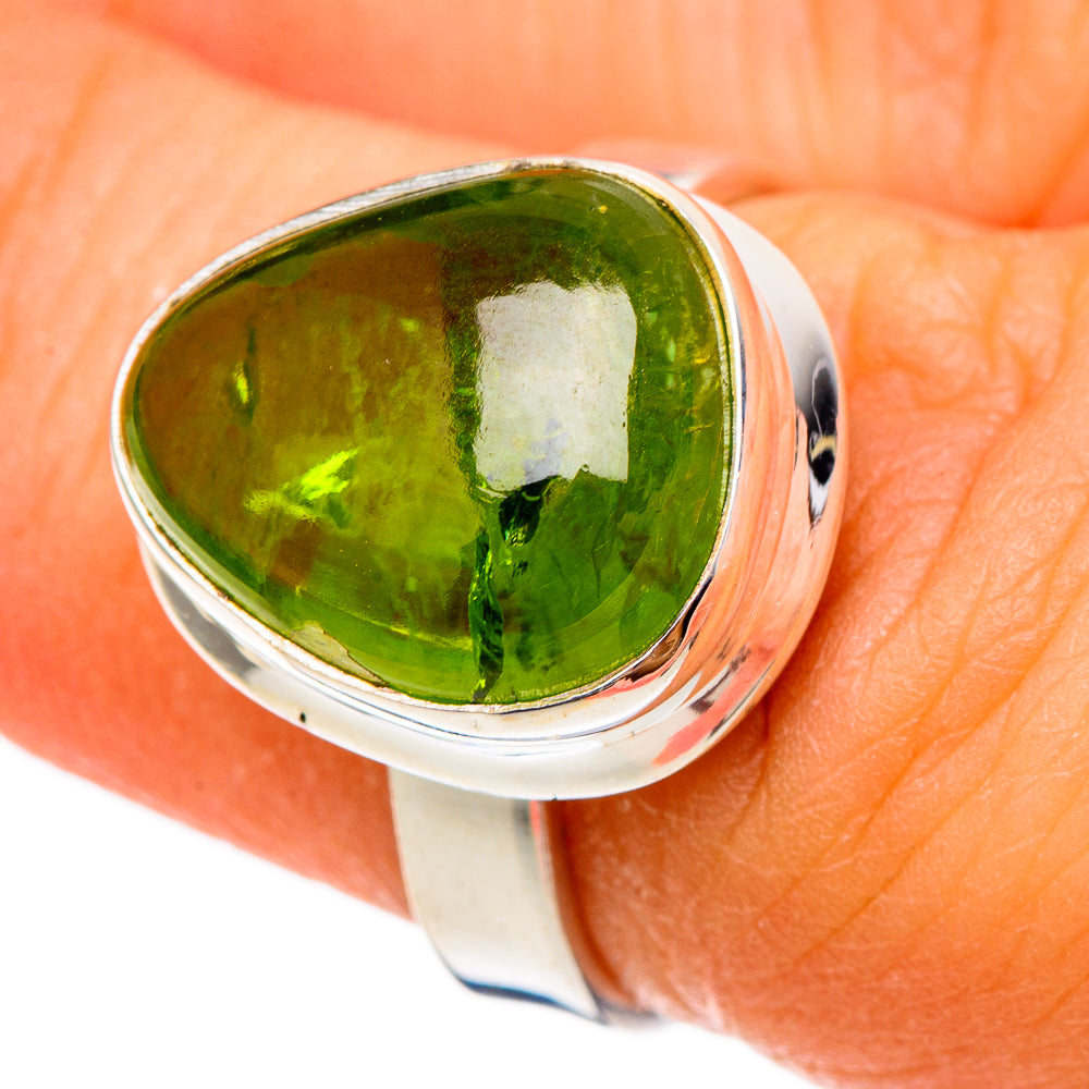 Peridot Rings handcrafted by Anasilvercos - RING101687