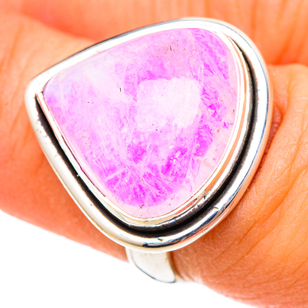 Pink Moonstone Rings handcrafted by Anasilvercos - RING101692