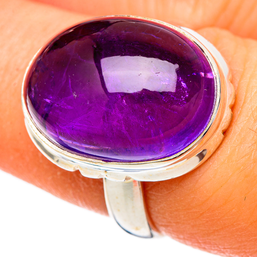 Amethyst Rings handcrafted by Anasilvercos - RING101696