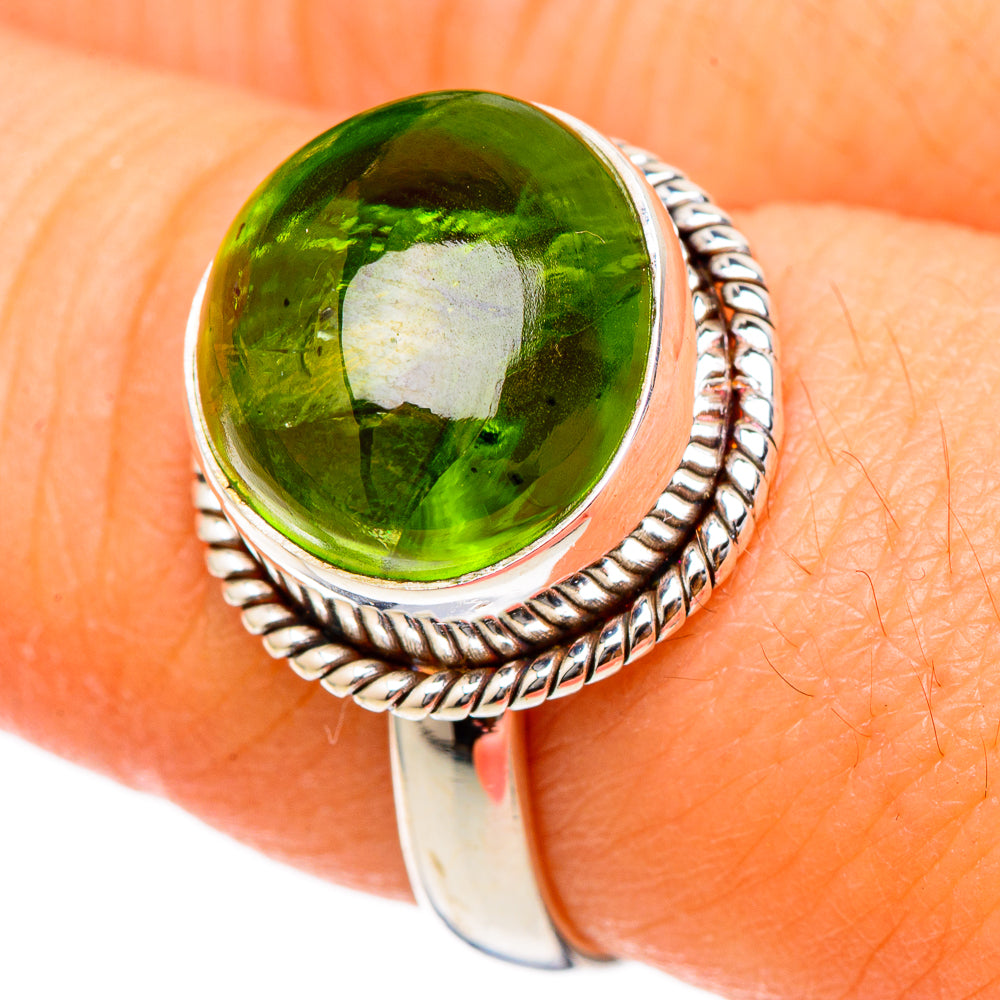 Peridot Rings handcrafted by Anasilvercos - RING101709